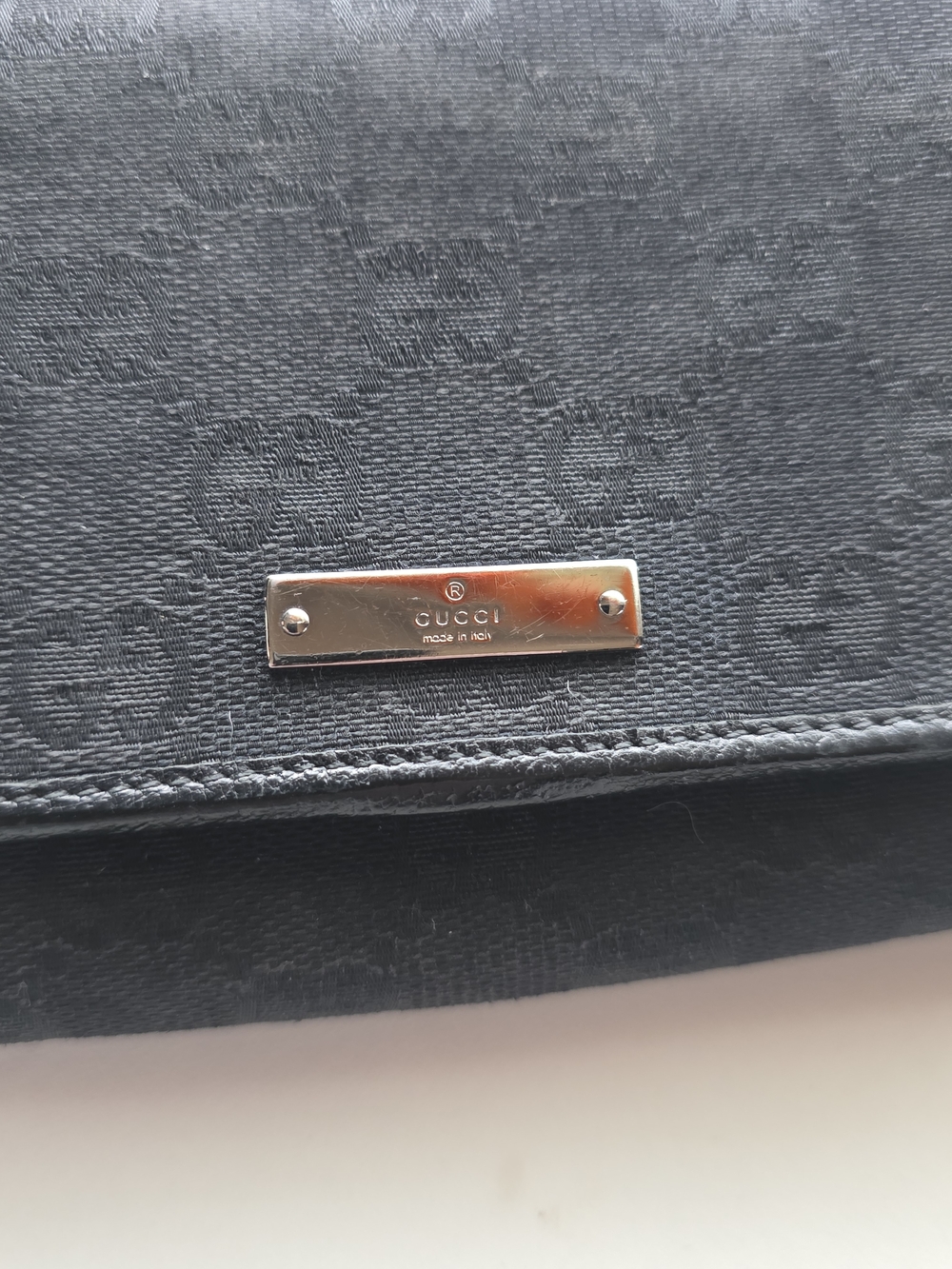 Gucci Black GG Monogram Canvas Leather Wallet Continental Bifold - Picture 2 of 13